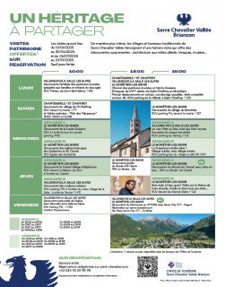 Visites patrimoine offertes ETE 2025