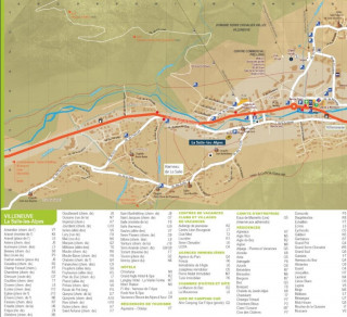 Villeneuve La Salle map