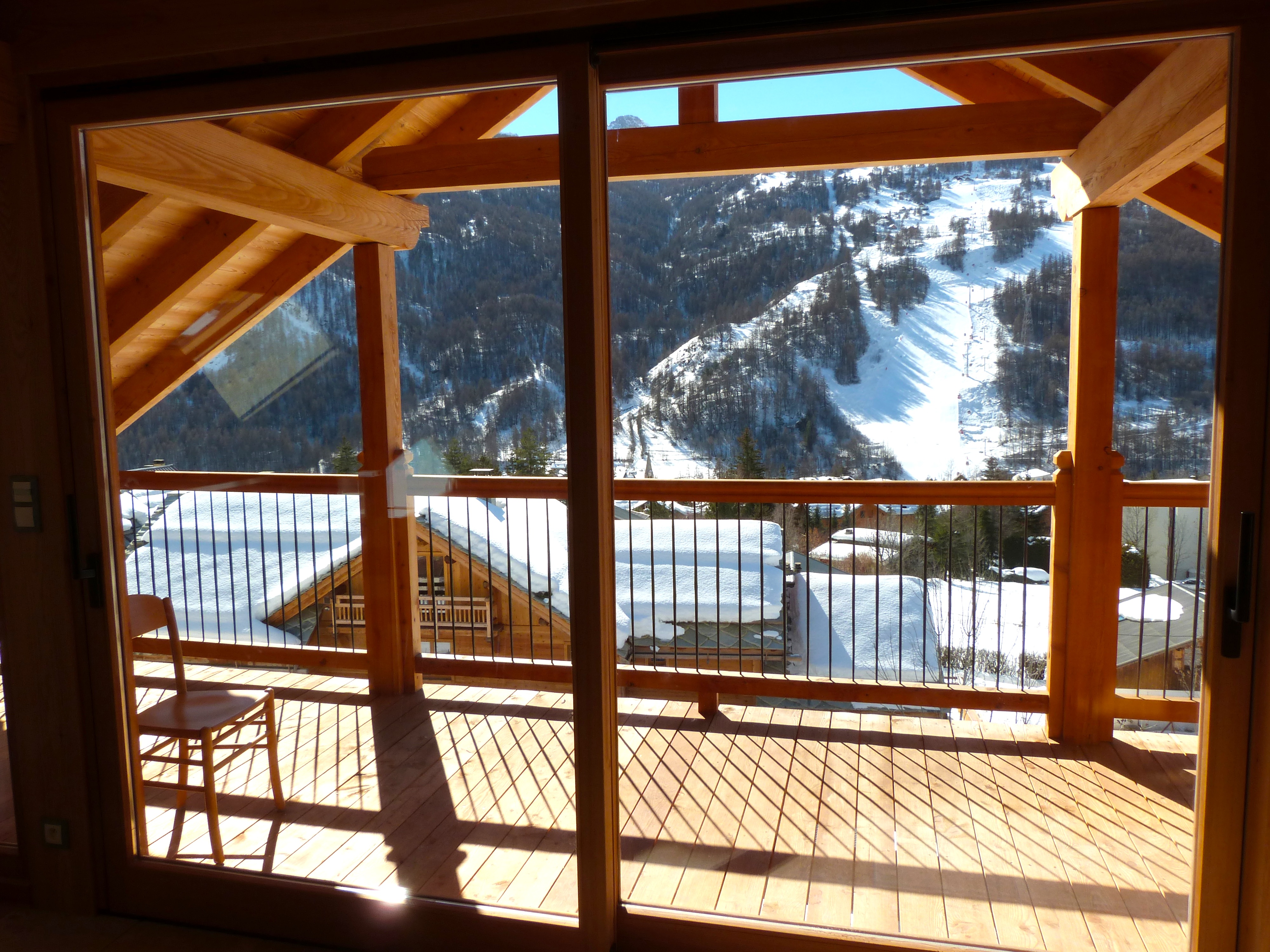 Vue sur la piste luc Alphand