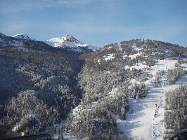 Vue piste de ski
