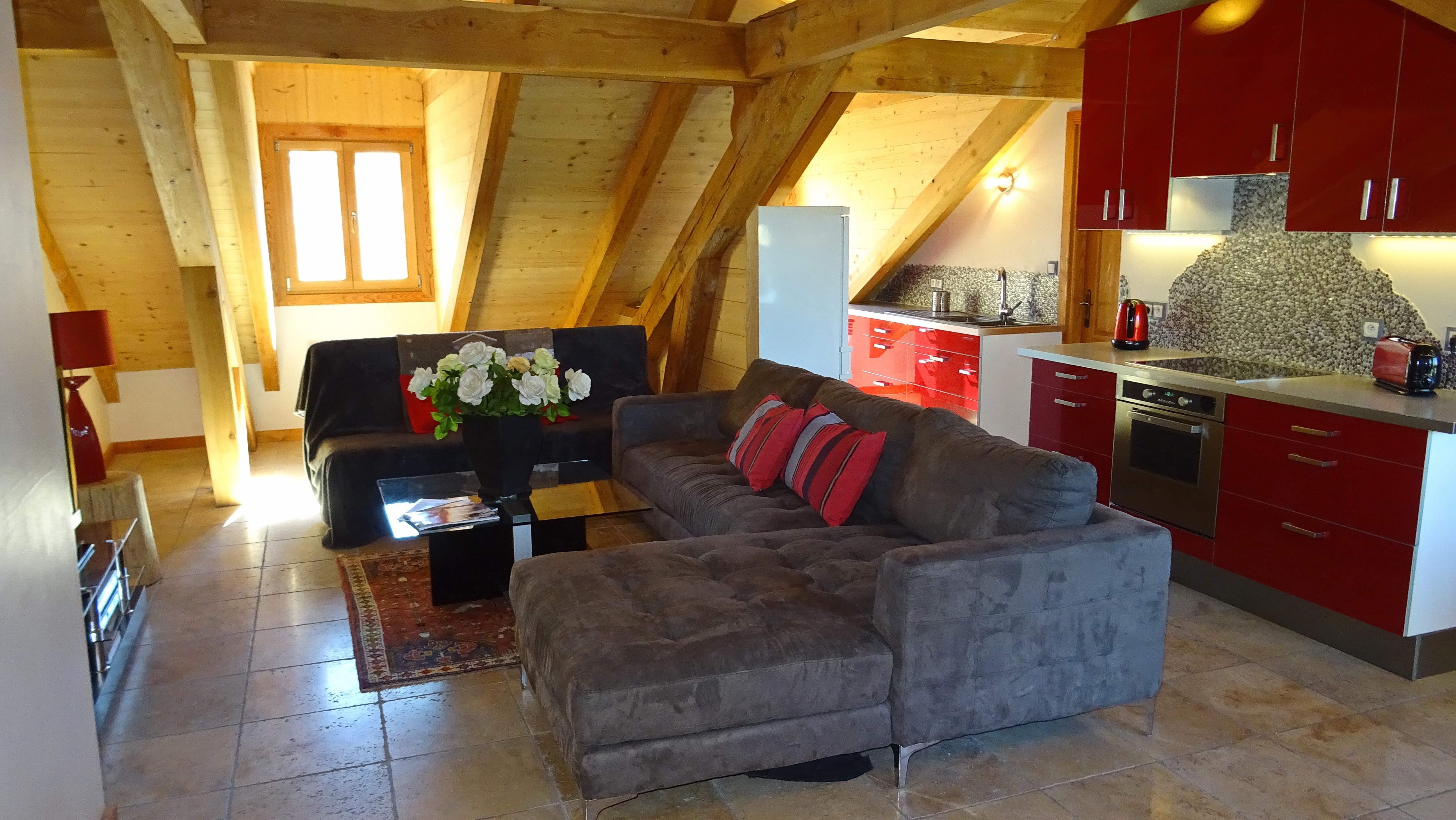 Salon dans pièce de vie