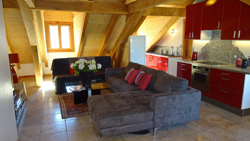 Salon dans pièce de vie